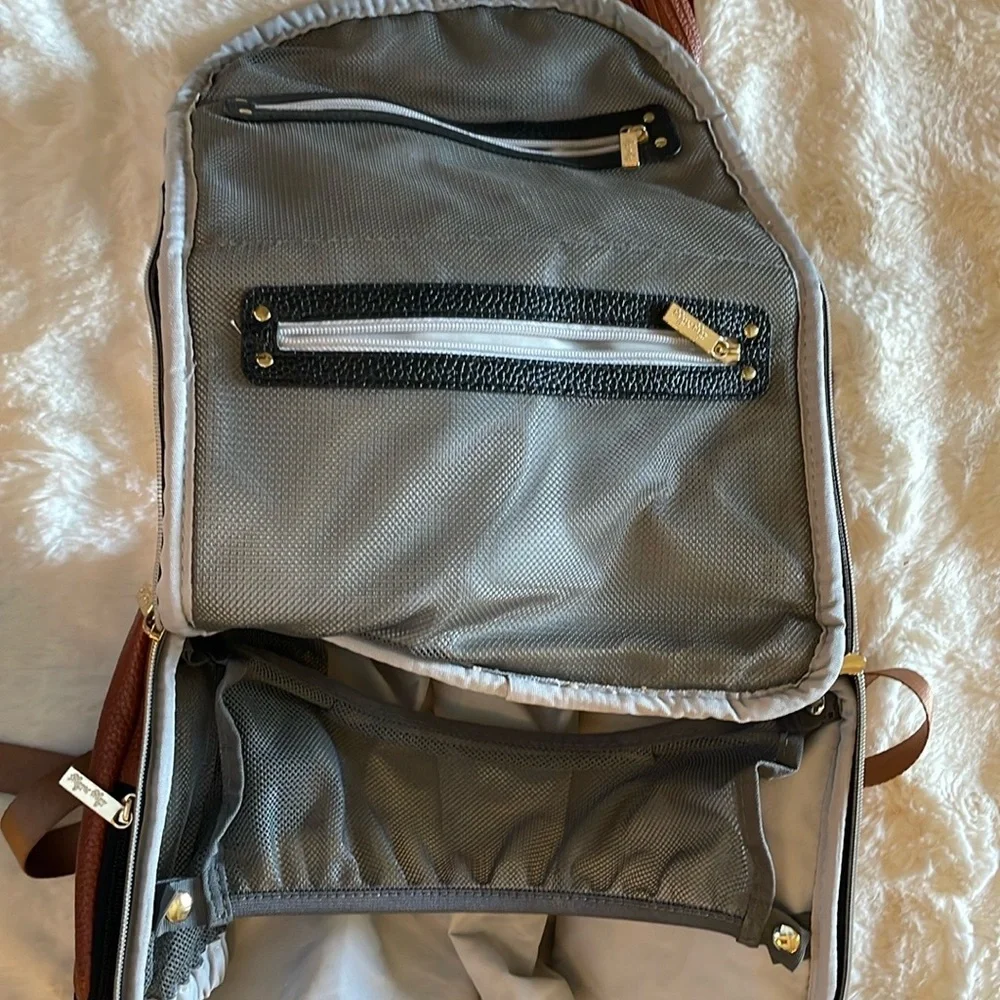 Multi-Color Women’s Backpack - White, Black & Brown